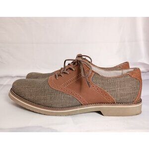 G.H. Bass & Co Carson Saddle Oxford Shoes Men’s 8 Leather Canvas Great Cond